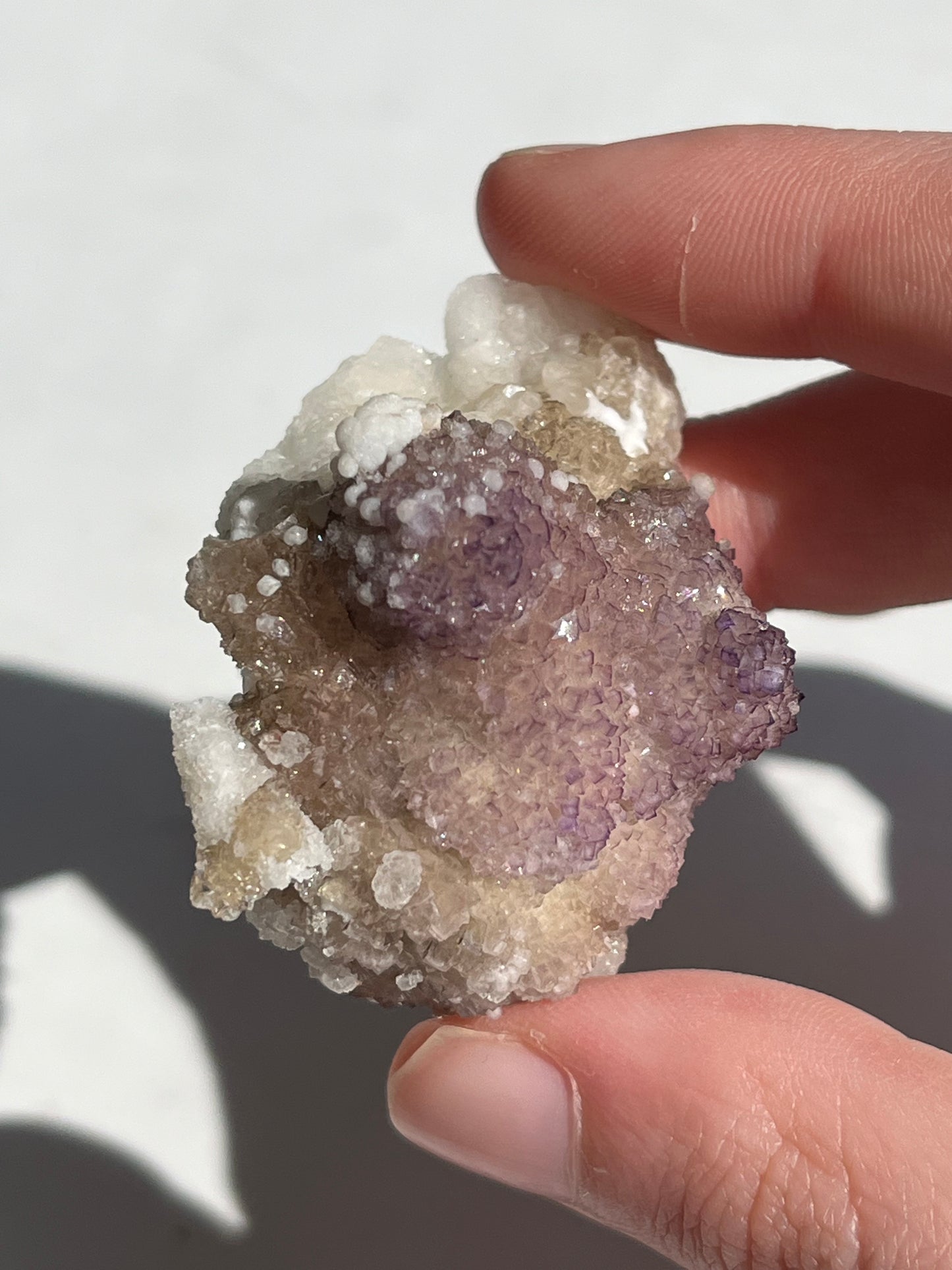 Fluorite messicana con calcedonio botroidale