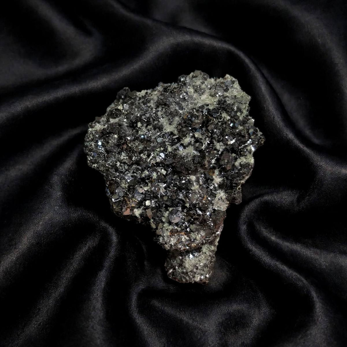 Quarzo cloritizzato con galena e marmatite