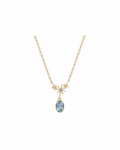 Collana stella in topazio svizzero (argento 925)