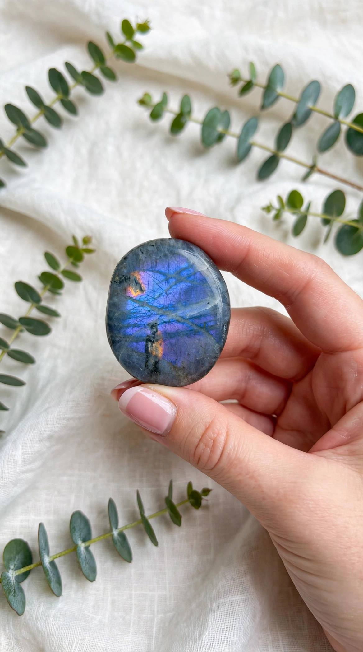 Palmstone in labradorite