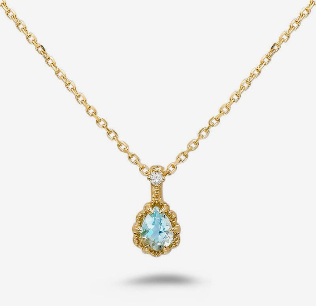 Collana in acquamarina (argento 925)