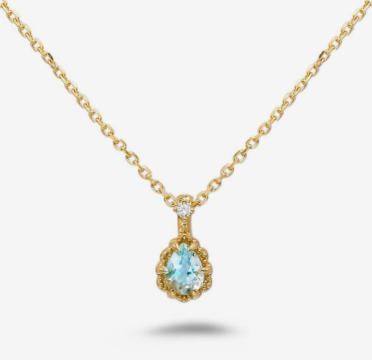 Collana in acquamarina (argento 925)