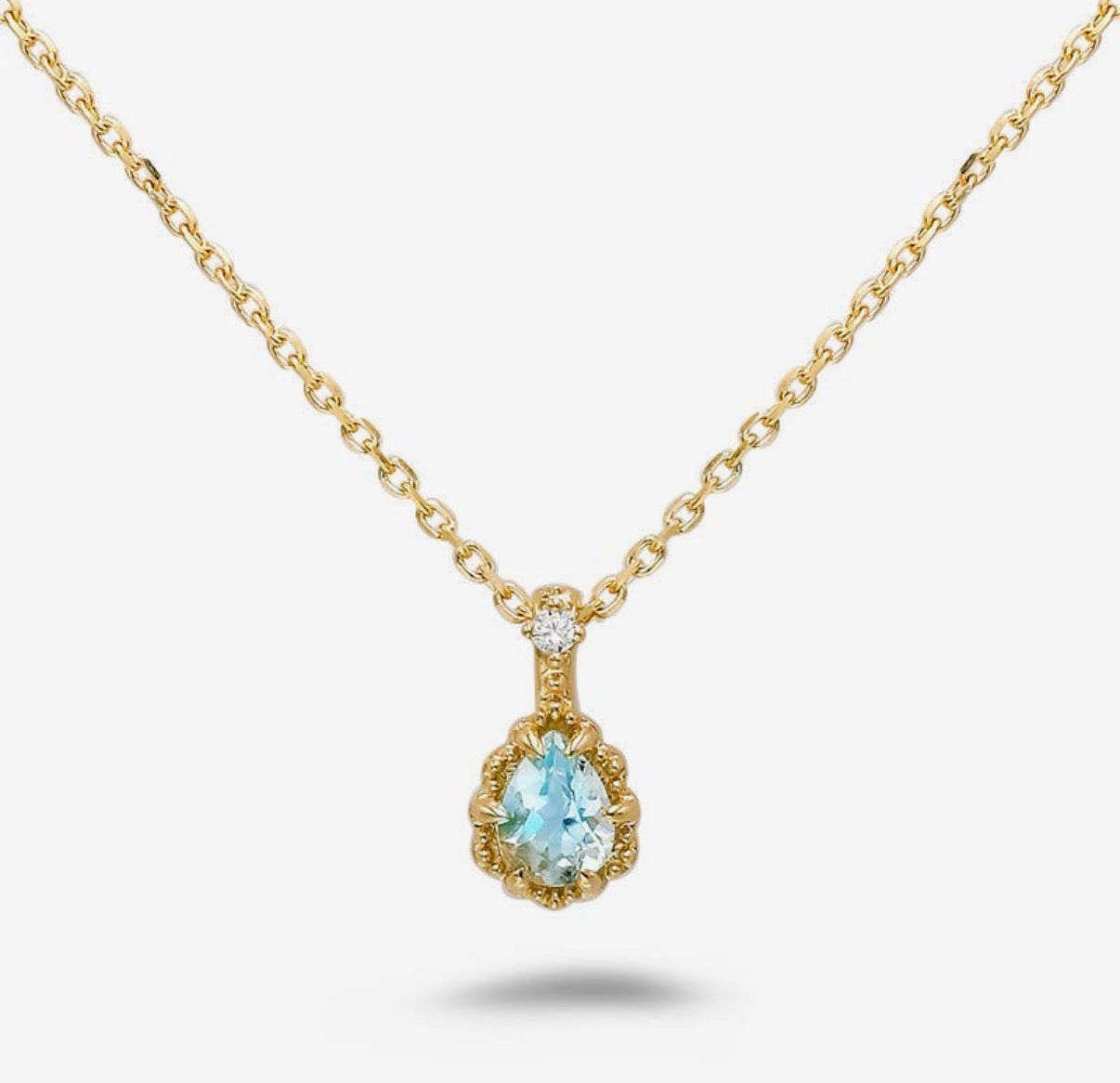 Collana in acquamarina (argento 925)