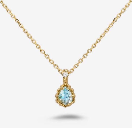Collana in acquamarina (argento 925)