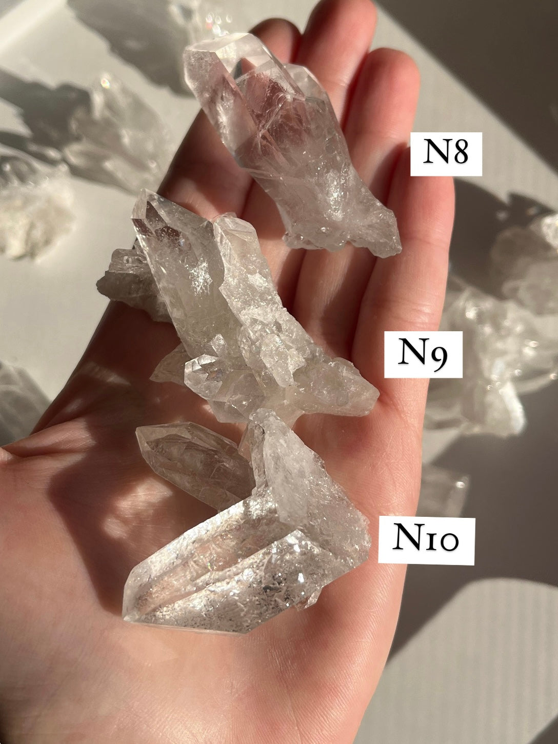 Cluster in quarzo ialino