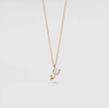 Collana tulipano in opale artificiale (argento 925)