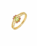 Anello impilabile in peridoto (argento 925)
