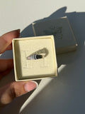 Anello in tanzanite a fascia