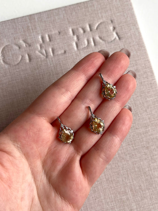 Pendente in quarzo citrino (senza catenina)