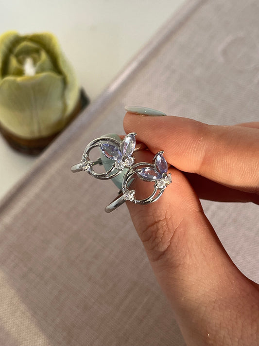 Anello farfalla in tanzanite