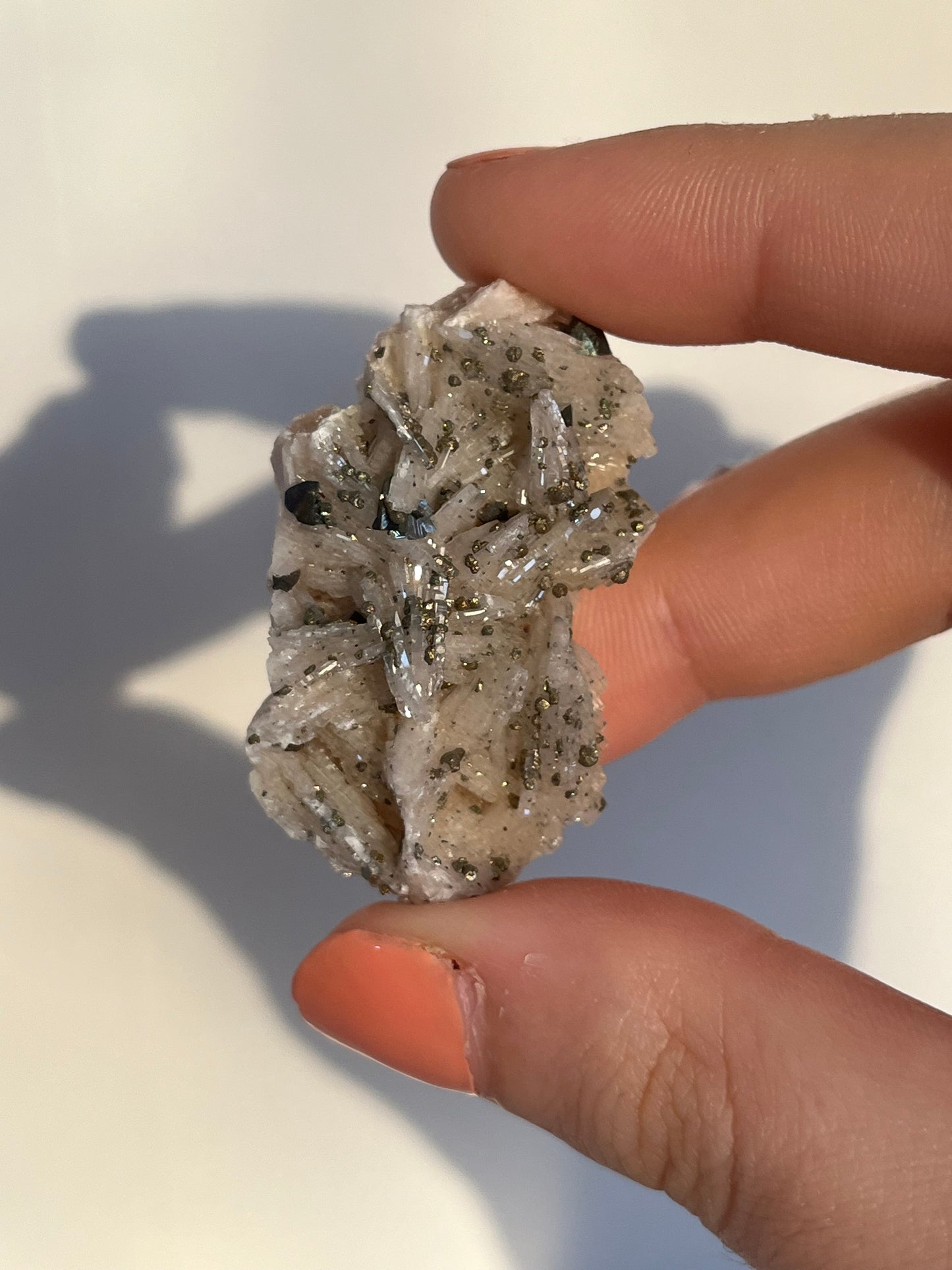Barite rosa con marcasite e galena