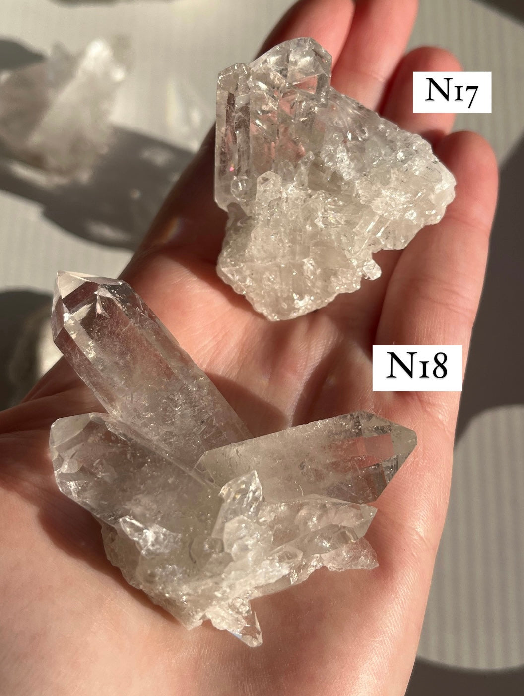 Cluster in quarzo ialino