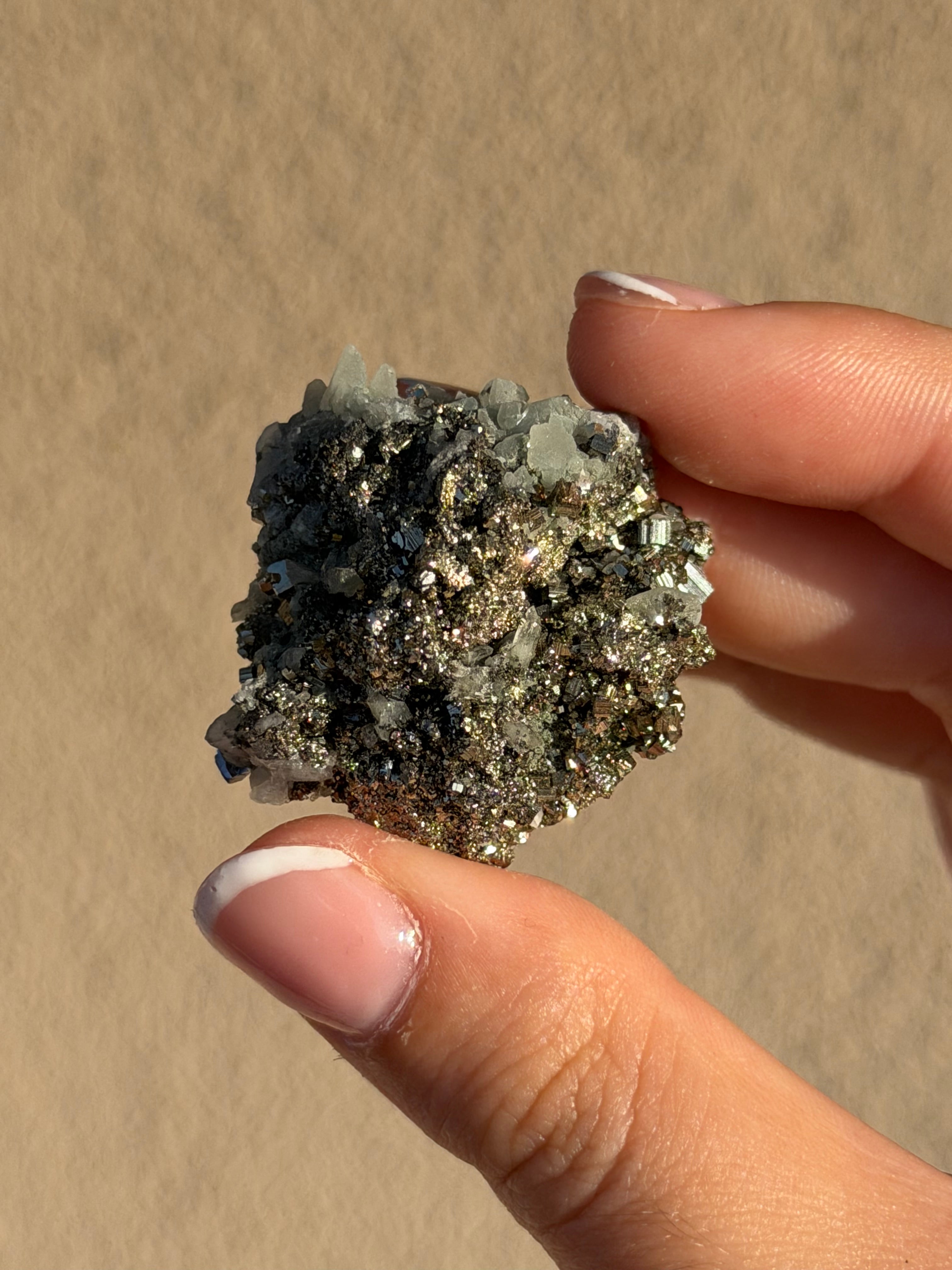 Pyrite bulgara con galena e Sfallerite