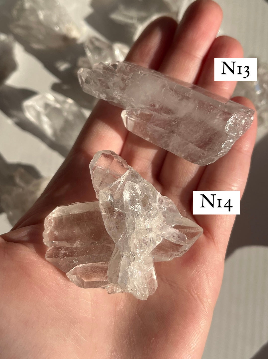 Cluster in quarzo ialino