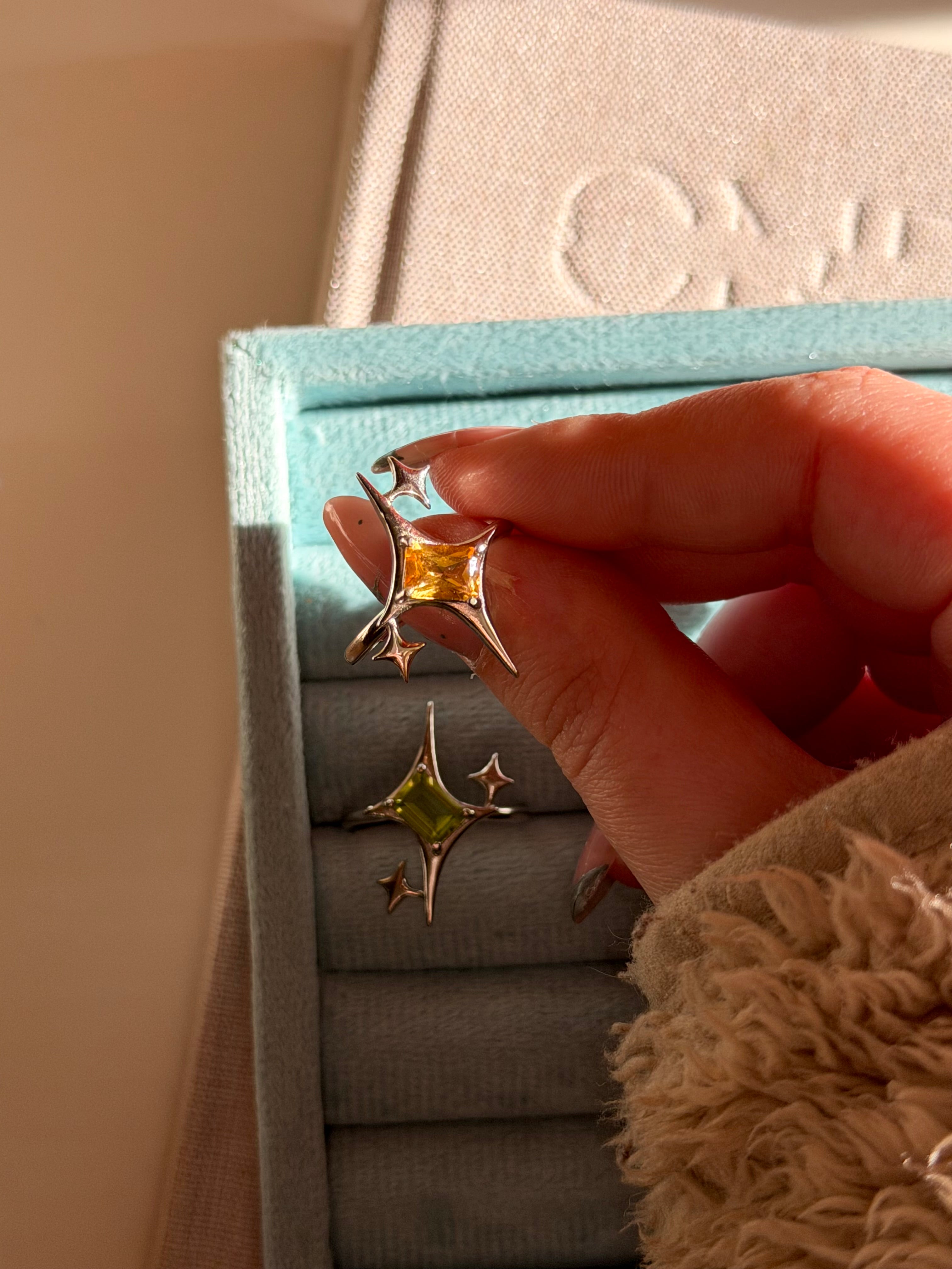Anello a stella (argento 925)