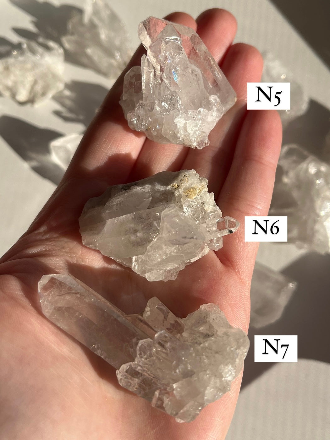 Cluster in quarzo ialino