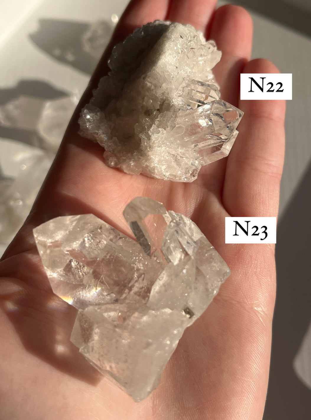 Cluster in quarzo ialino