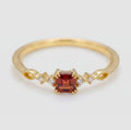 Anello in granato small (argento 935)
