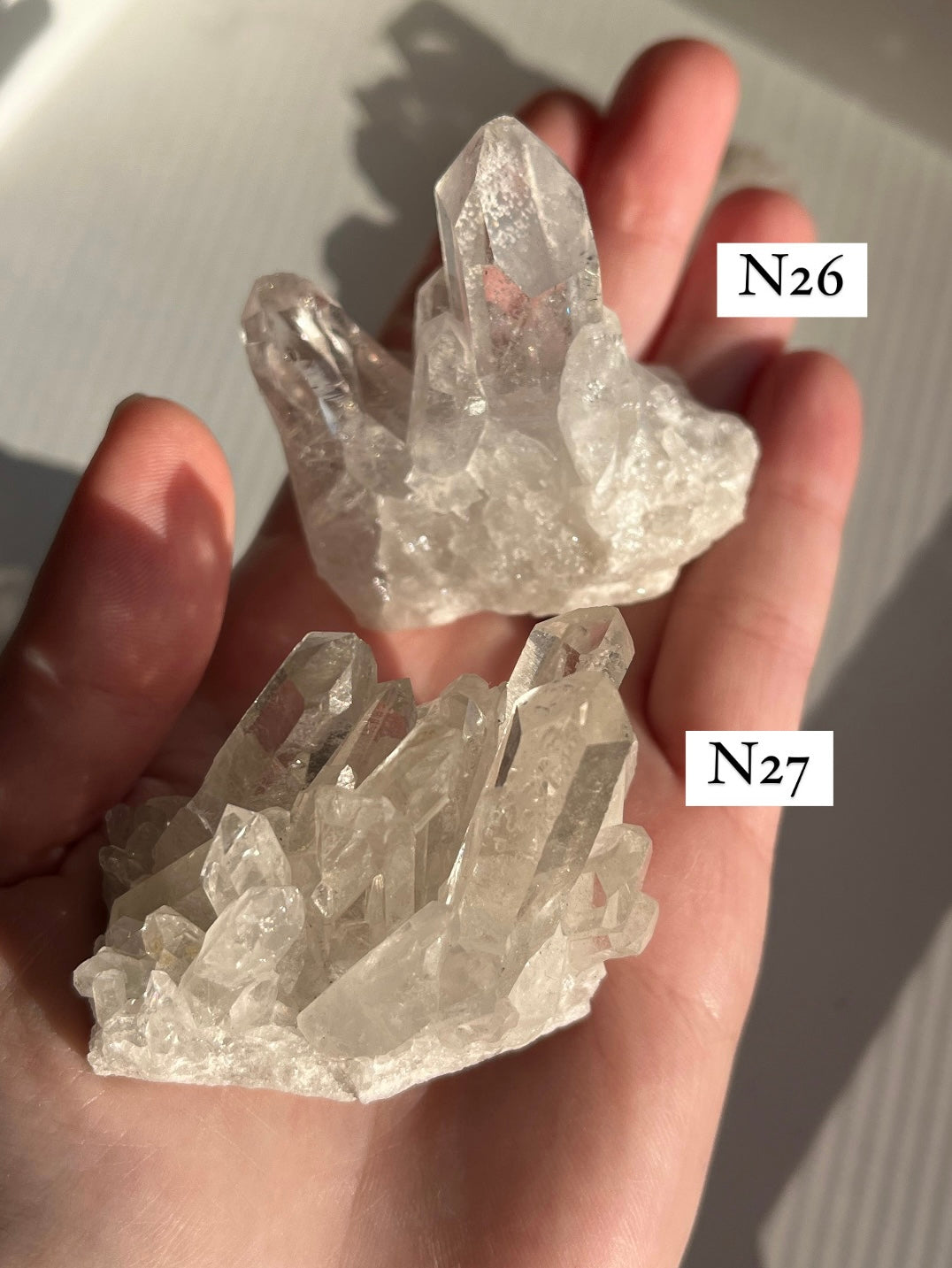 Cluster in quarzo ialino