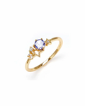 Anello stelle in tanzanite (argento 925)