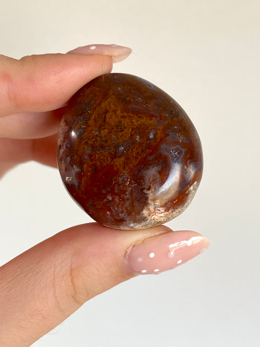 Burattata in Agata muschiata rossa