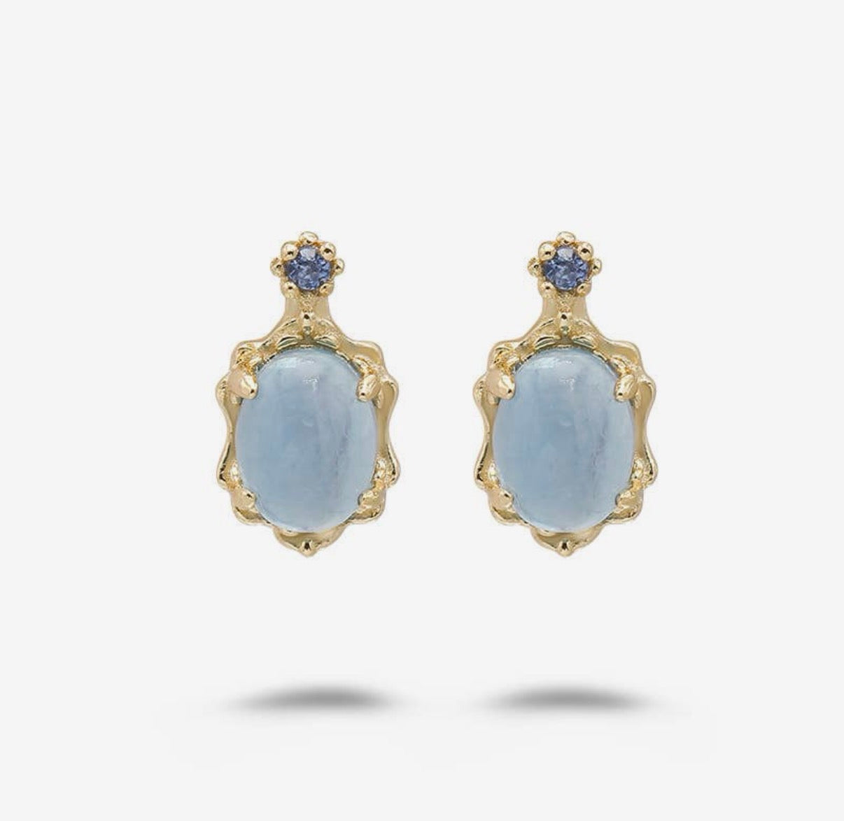 Orecchini con acquamarina (argento 925)
