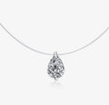 Collana a goccia in moissanite (argento 925)