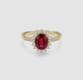 Anello regale in granato (argento 925)