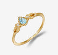 Anello in acquamarina (argento 925)