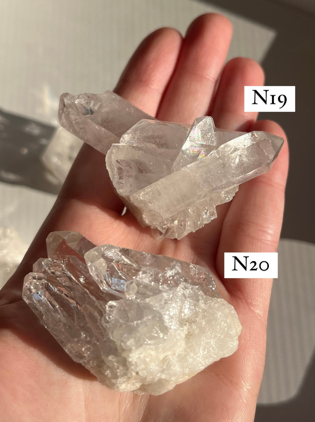 Cluster in quarzo ialino