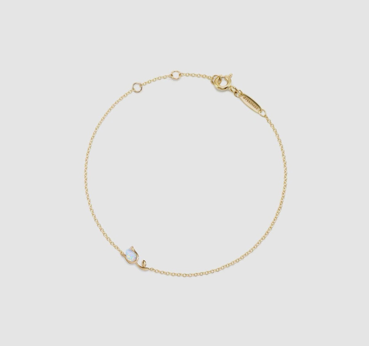 Bracciale tulipano in opale artificiale (argento 925)