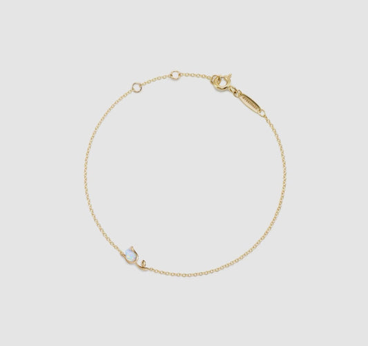Bracciale tulipano in opale artificiale (argento 925)