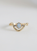 Anello impilabile in acquamarina (argento 925)