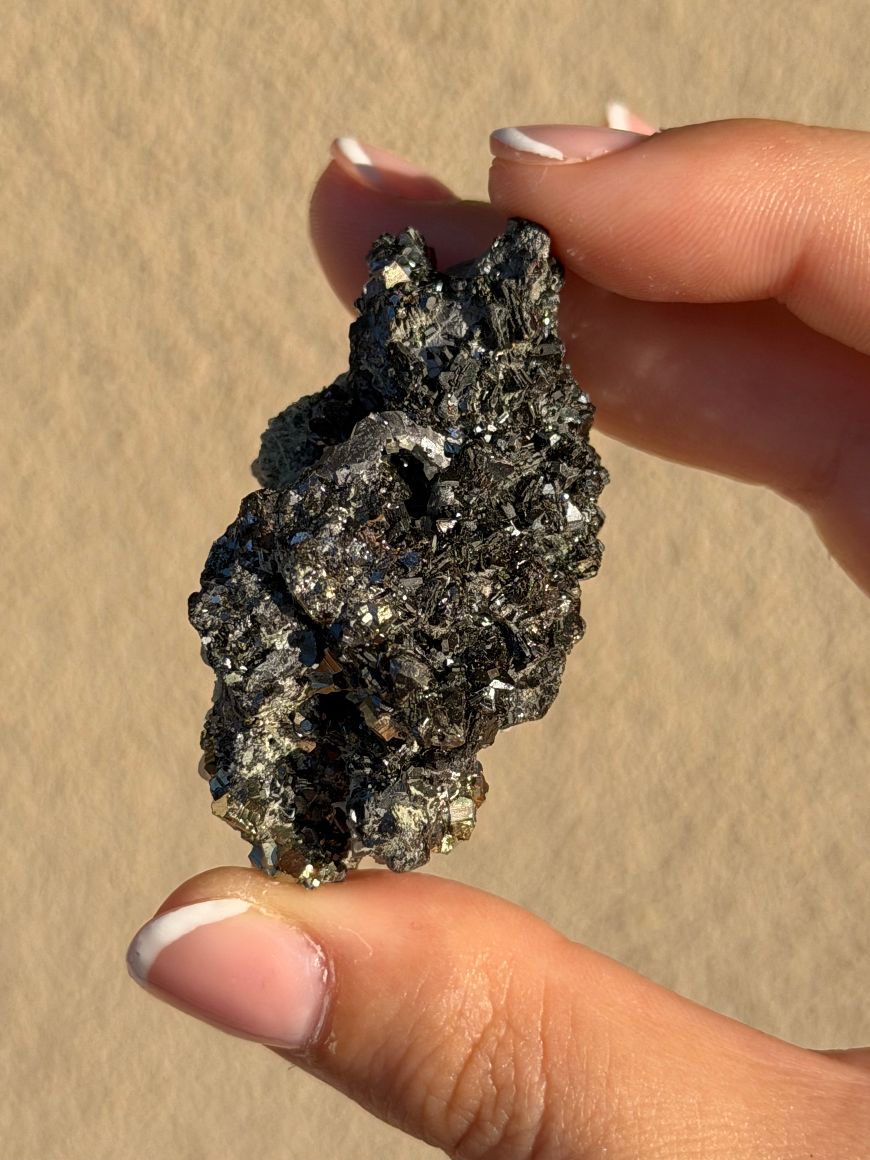 Pyrite bulgara con galena e Sfallerite