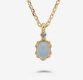 Collana in acquamarina (argento 925)