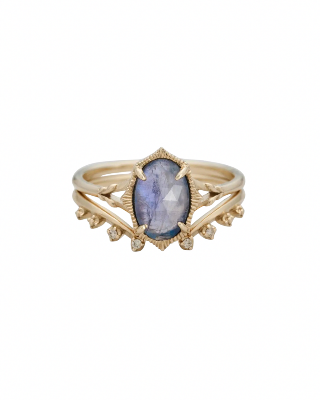 Anello impilabile in labradorite (argento 925)