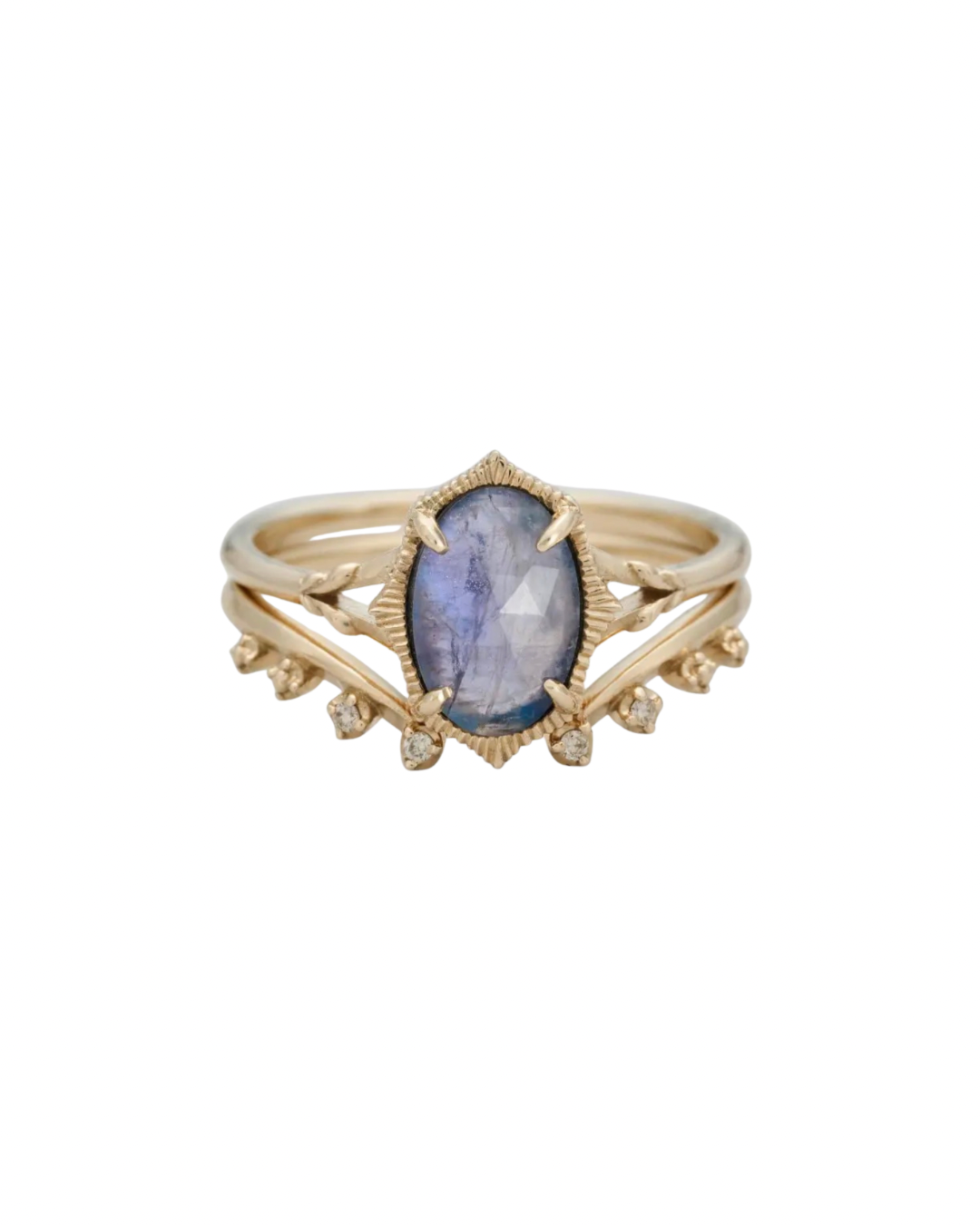 Anello impilabile in labradorite (argento 925)