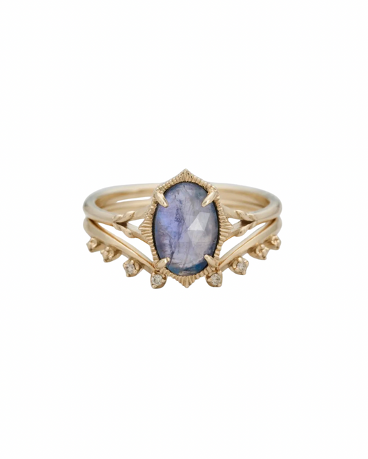 Anello impilabile in labradorite (argento 925)