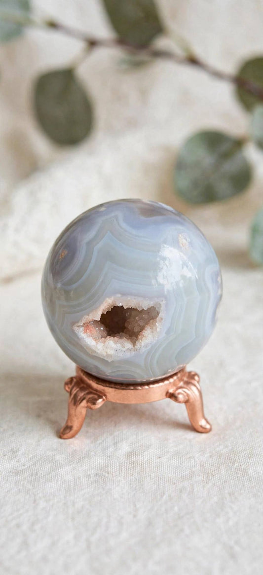 Sfera in Agata druzy