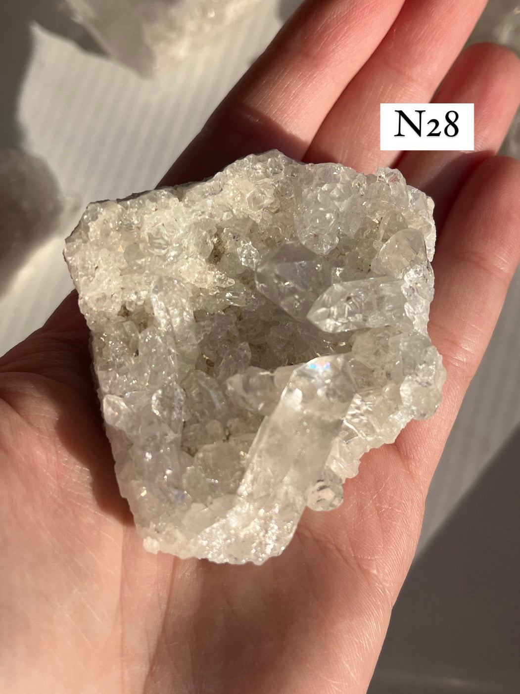 Cluster in quarzo ialino