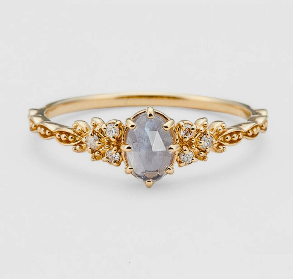 Anello in labradorite (argento 925)