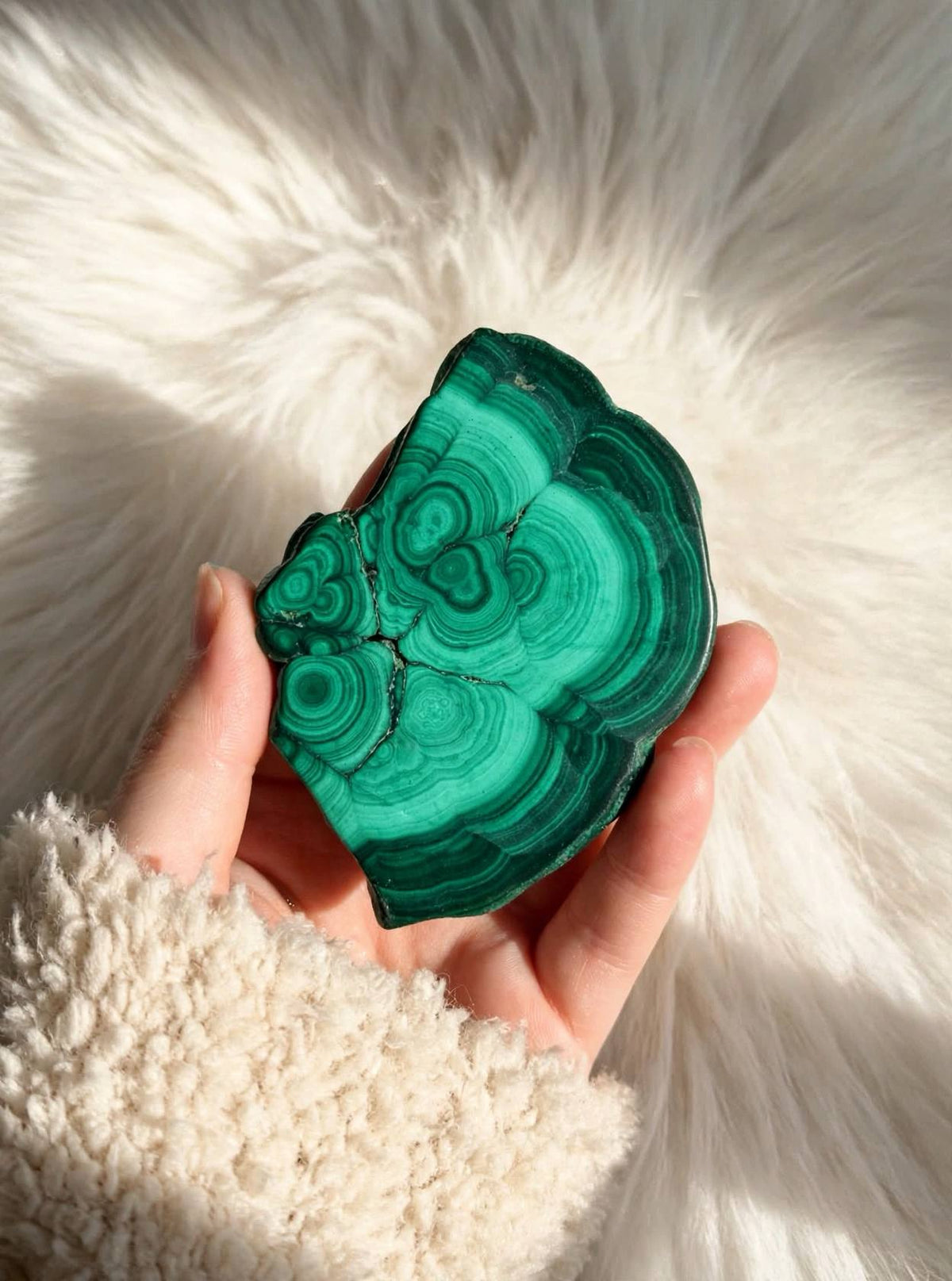 Fetta in malachite