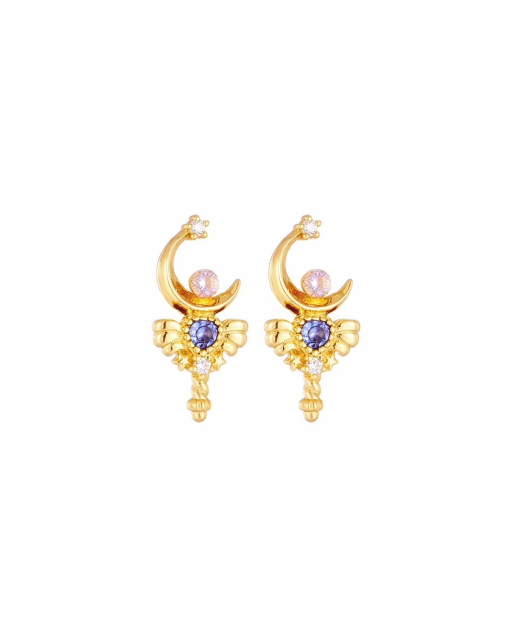 Orecchini scettro in tanzanite (argento 925)