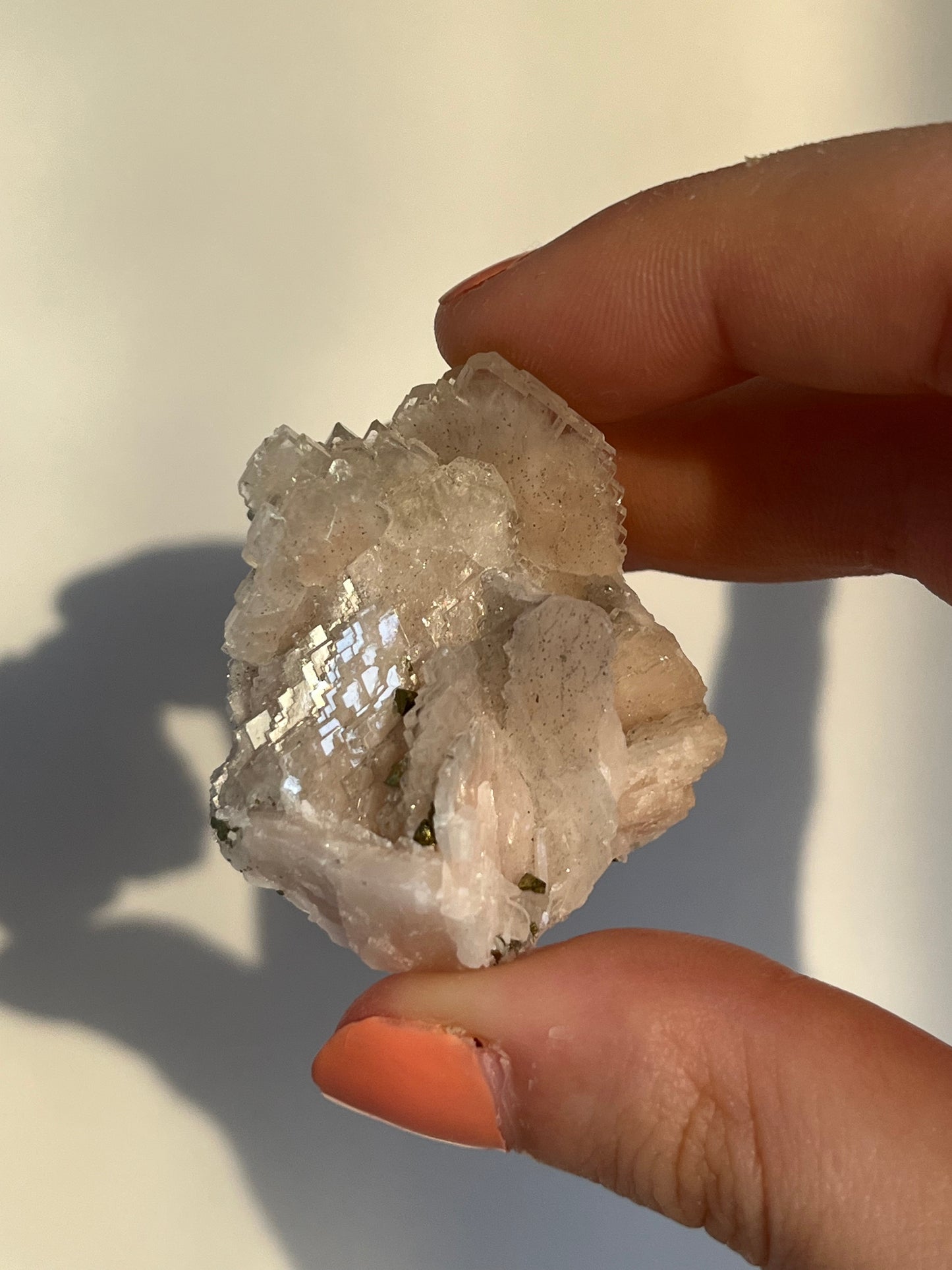 Barite rosa con marcasite e galena