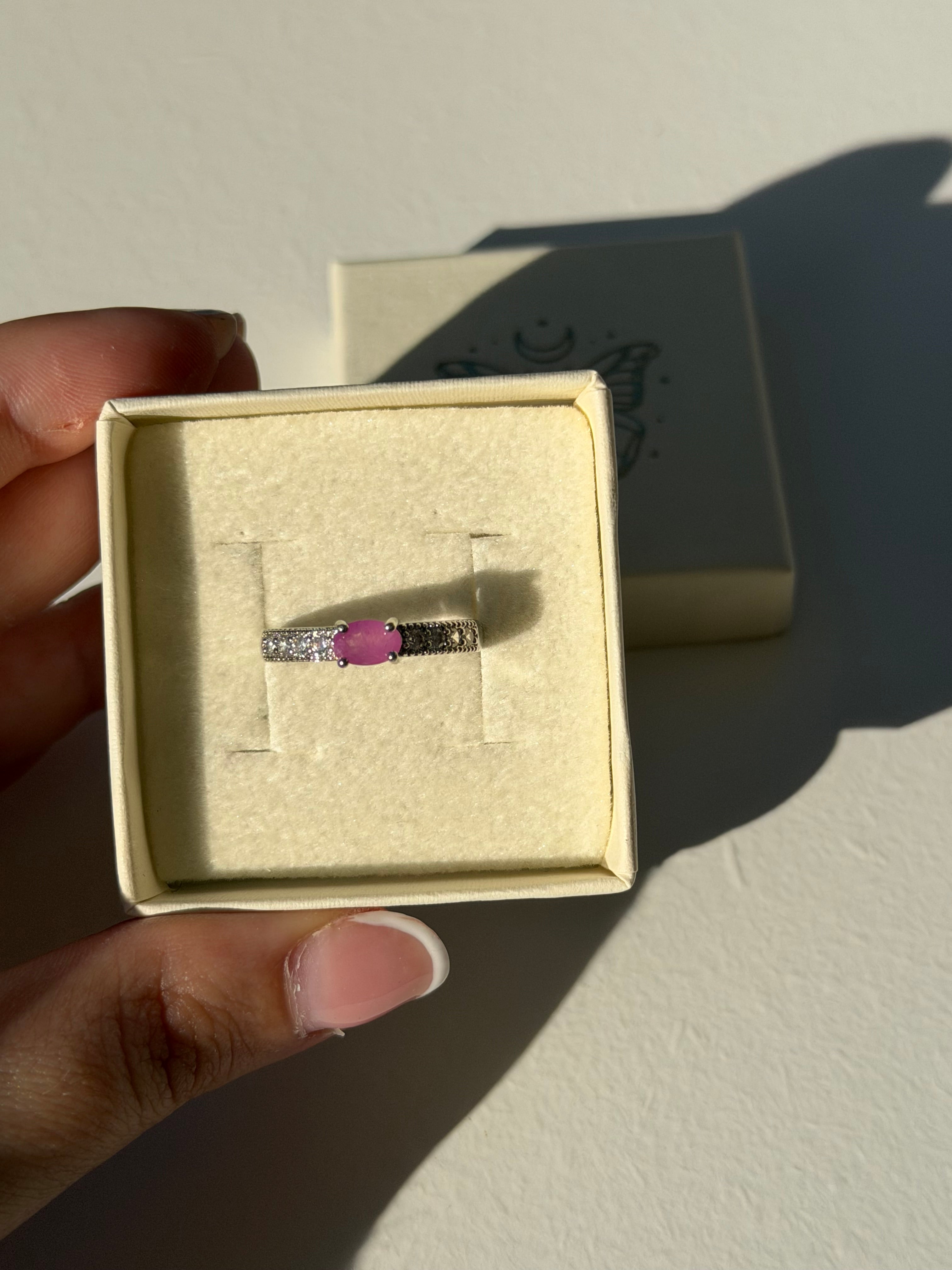 Anello in rubino