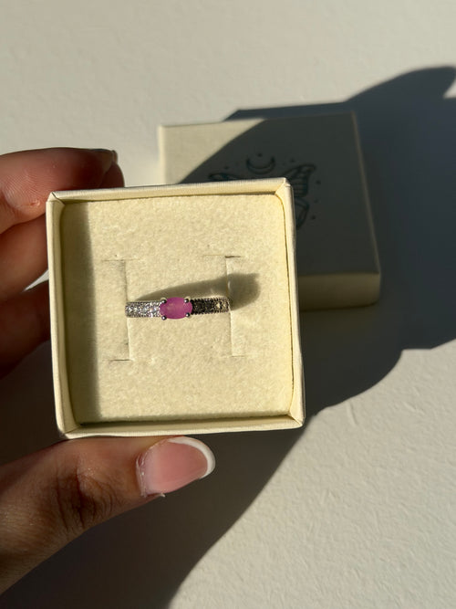 Anello in rubino