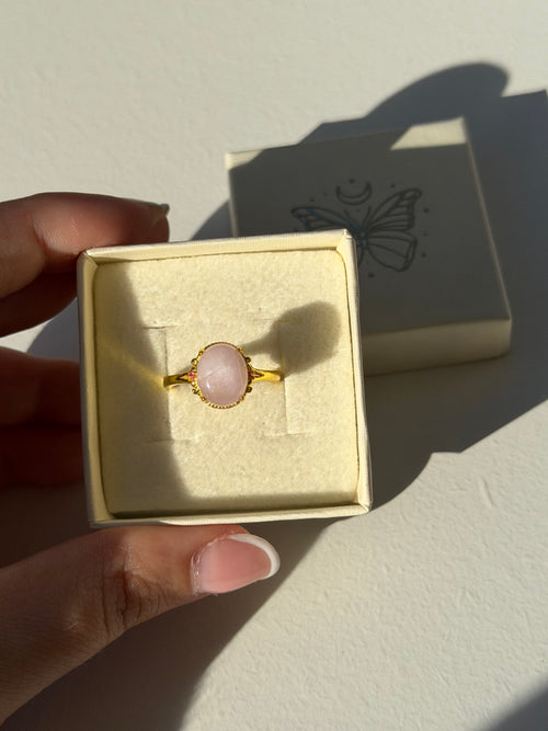 Anello in kunzite
