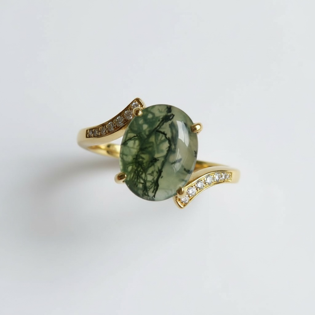 Anello in Agata muschiata