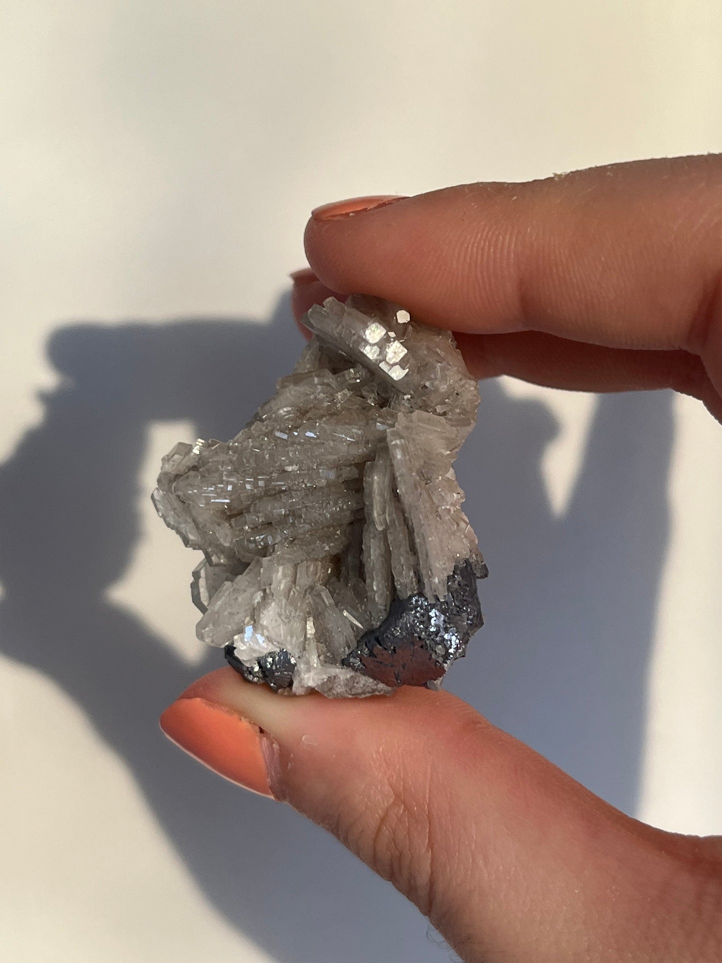 Barite rosa con marcasite e galena