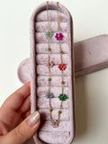 Collana con fiori colorati (acciaio inox)